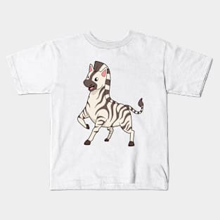 Kawaii Zebra Kids T-Shirt